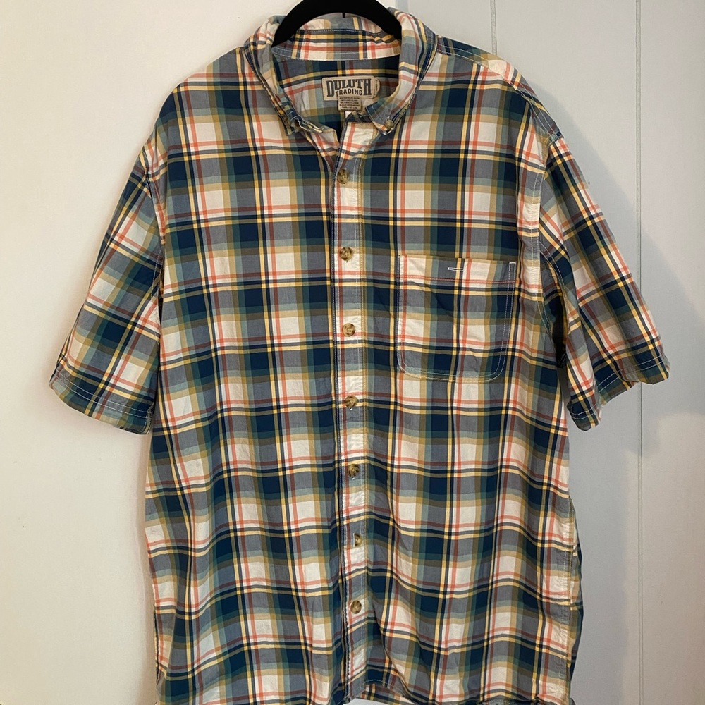 Duluth Trading Co Men's Multicolor Plaid Shirt